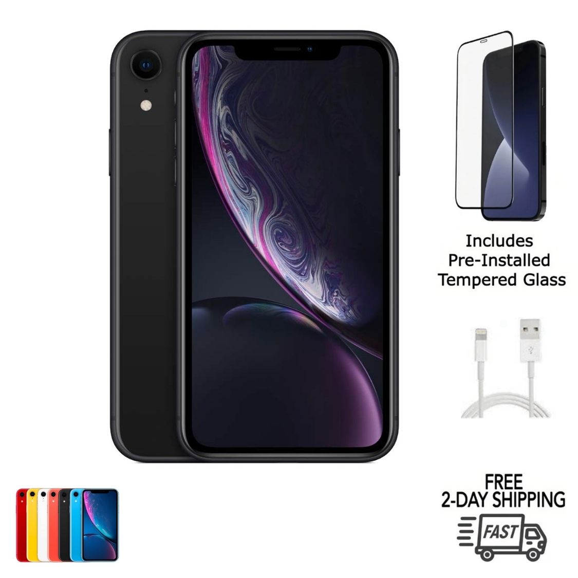 Certified iPhone XR smartphone – Free 2-Day US Shipping