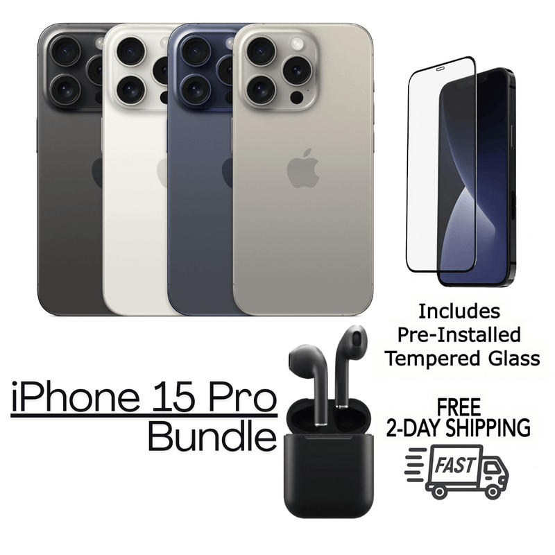 Certified iPhone 15 Pro smartphone – Free 2-Day US Shipping