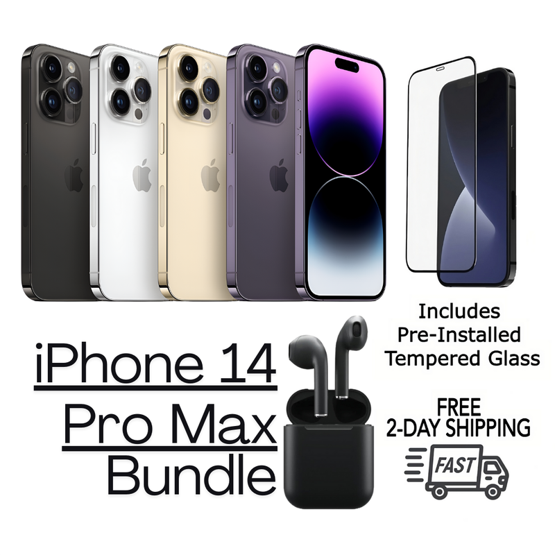Certified iPhone 14 Pro Max Unlocked smartphone – Free 2-Day US Shipping