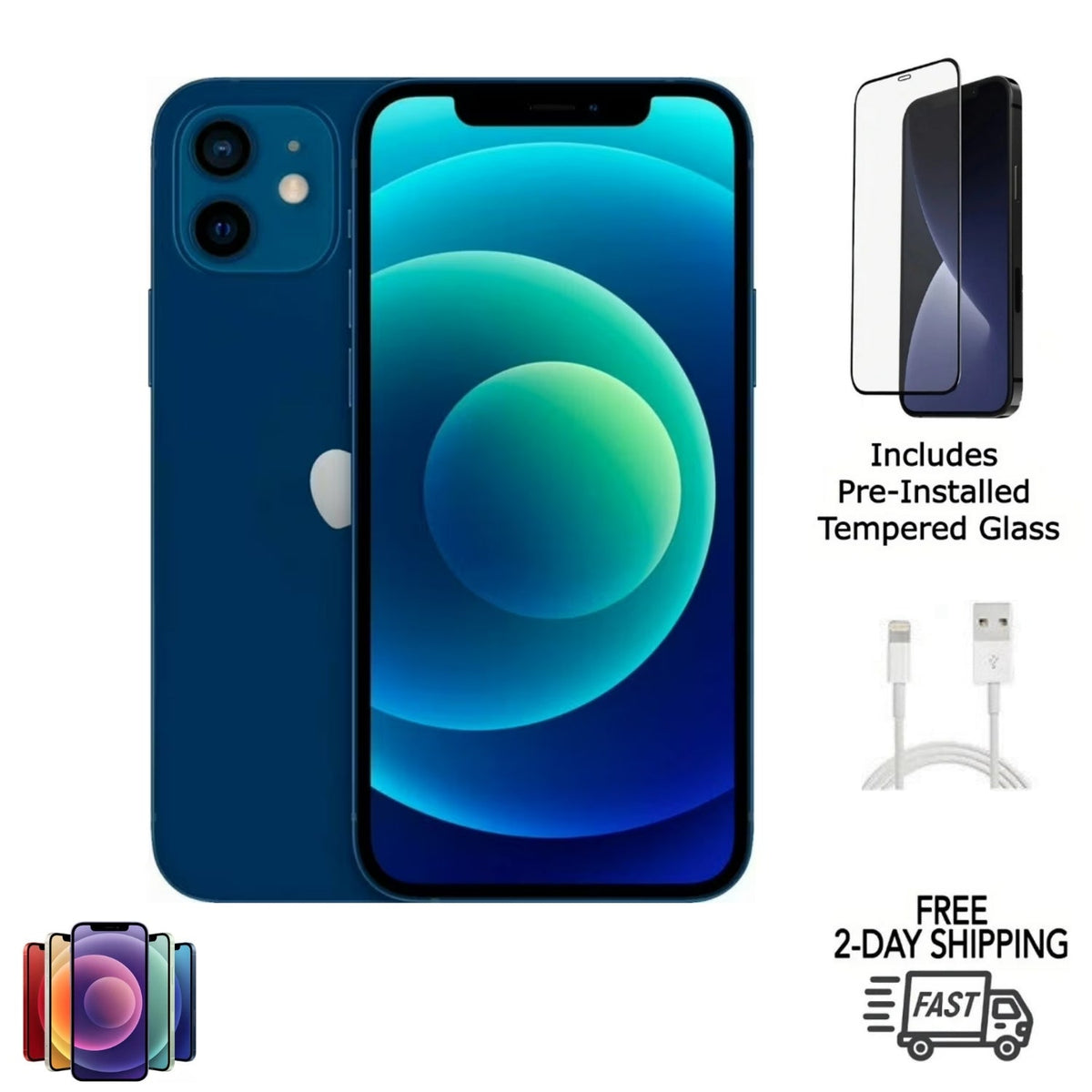 Certified iPhone 12 smartphone – Free 2-Day US Shipping
